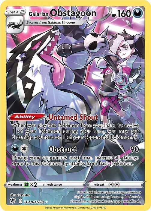 Galarian Obstagoon (TG10/TG30) [Sword & Shield: Astral Radiance] - for just $1! 