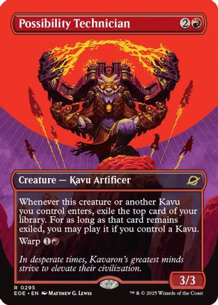Possibility Technician (Borderless) (EOE-295) - Edge of Eternities Foil - for just $0.09! 