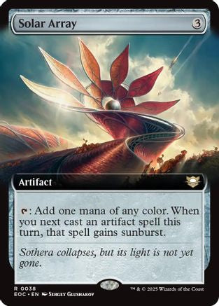 Solar Array (Extended Art) (EOC-038) - Commander: Edge of Eternities - for just $0.10! 