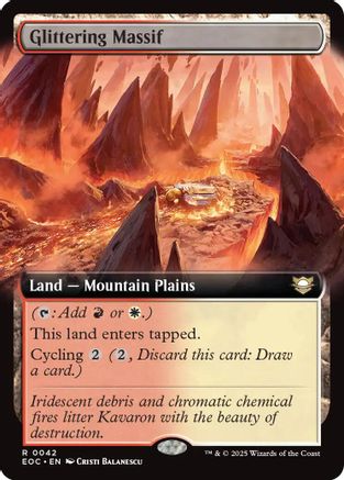 Glittering Massif (Extended Art) (EOC-042) - Commander: Edge of Eternities - for just $0.12! 