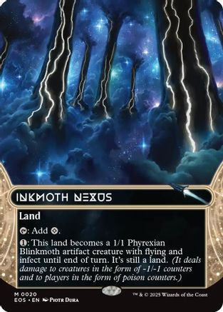 Inkmoth Nexus (0020) (Borderless) (EOS-020) - Edge of Eternities: Stellar Sights Foil - for just $4.84! 