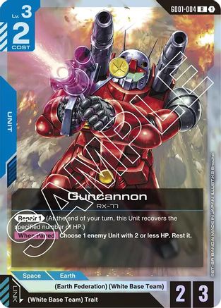 Guncannon (GD01-004) - Newtype Rising Holofoil - for just $0.22! 
