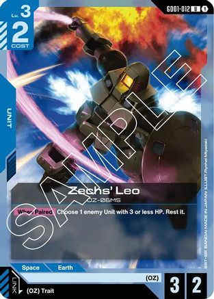 Zechs' Leo (GD01-012) - Newtype Rising - for just $0.03! 