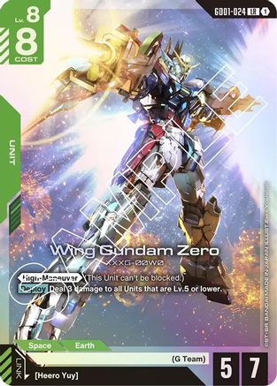Wing Gundam Zero (GD01-024) - Newtype Rising Holofoil - for just $6.44! 