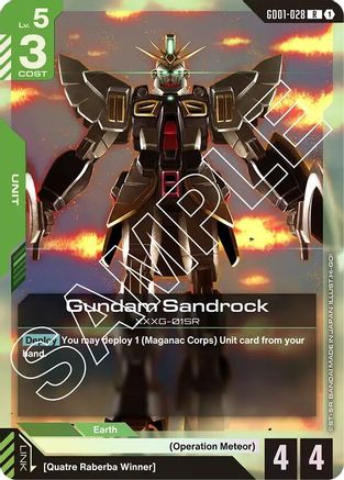Gundam Sandrock (GD01-028) - Newtype Rising Holofoil - for just $0.08! 