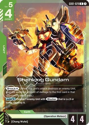 Shenlong Gundam (GD01-029) (GD01-029) - Newtype Rising Holofoil - for just $0.67! 