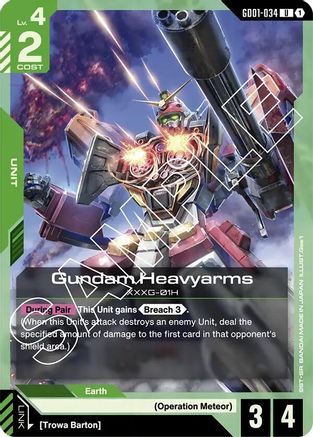 Gundam Heavyarms (GD01-034) - Newtype Rising - for just $0.03! 
