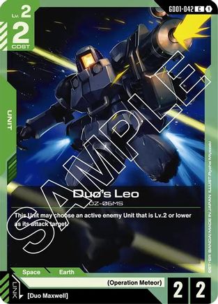 Duo's Leo (GD01-042) - Newtype Rising - for just $0.02! 