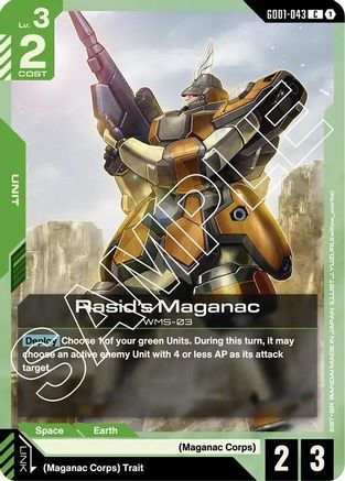 Rasid's Maganac (GD01-043) - Newtype Rising - for just $0.02! 