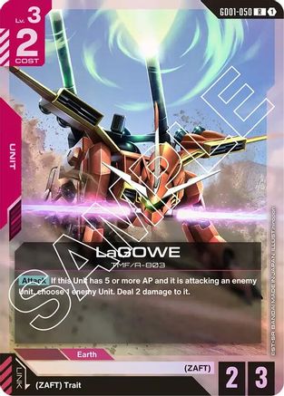 LaGOWE (GD01-050) - Newtype Rising Holofoil - for just $0.13! 