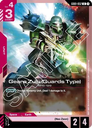 Geara Zulu (Guards Type) (GD01-052) - Newtype Rising - for just $0.04! 