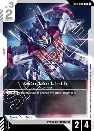 Gundam Lfrith (GD01-086) - Newtype Rising - for just $0.50! 