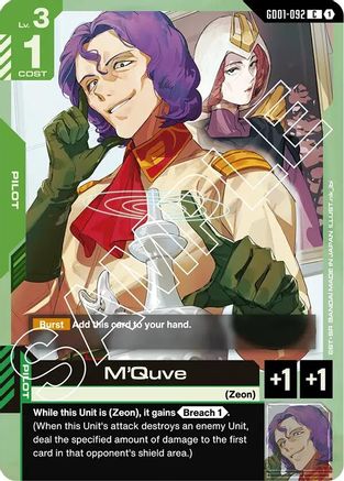 M'Quve (GD01-092) - Newtype Rising - for just $0.03! 