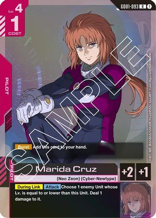 Marida Cruz (GD01-093) - Newtype Rising Holofoil - for just $1.01! 