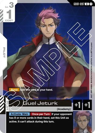 Guel Jeturk (GD01-097) - Newtype Rising - for just $0.03! 