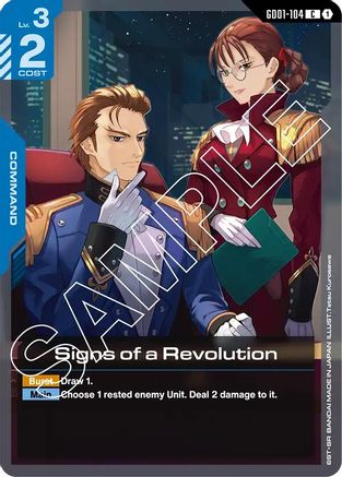 Signs of a Revolution (GD01-104) - Newtype Rising - for just $0.02! 