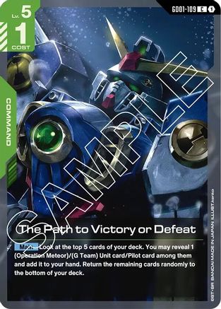 The Path to Victory or Defeat (GD01-109) - Newtype Rising - for just $0.04! 