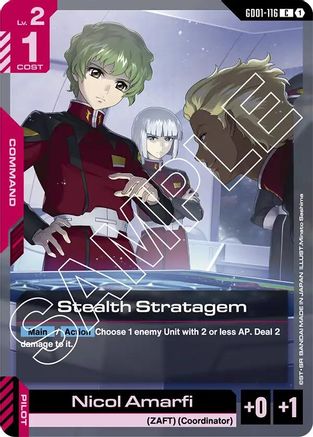 Stealth Stratagem (GD01-116) - Newtype Rising - for just $0.02! 