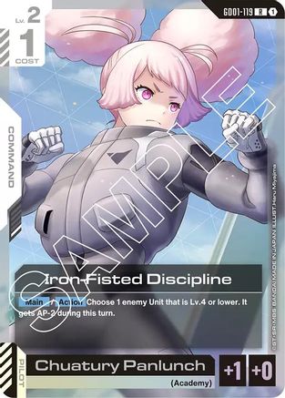 Iron-Fisted Discipline (GD01-119) - Newtype Rising Holofoil - for just $0.11! 