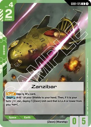 Zanzibar (GD01-125) - Newtype Rising - for just $0.05! 