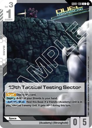 13th Tactical Testing Sector (GD01-130) - Newtype Rising - for just $0.02! 