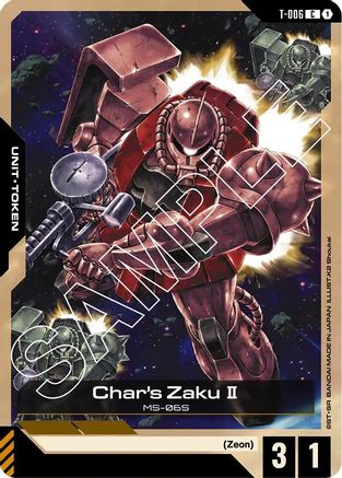 Char's Zaku II (T-006) Token (T-006) - Newtype Rising - for just $0.04! 