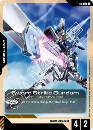 Sword Strike Gundam (T-010) Token (T-010) - Newtype Rising - for just $0.51! 
