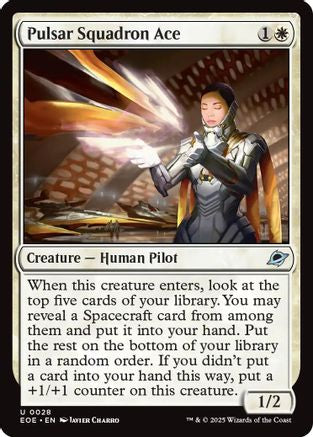 Pulsar Squadron Ace (EOE-028) - Edge of Eternities Foil - for just $0.01! 