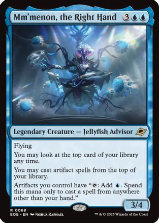 Mm'menon, the Right Hand (EOE-068) - Edge of Eternities Foil - for just $0.15! 