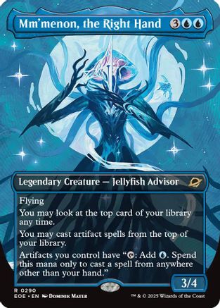 Mm'menon, the Right Hand (Borderless) (EOE-290) - Edge of Eternities - for just $0.38! 