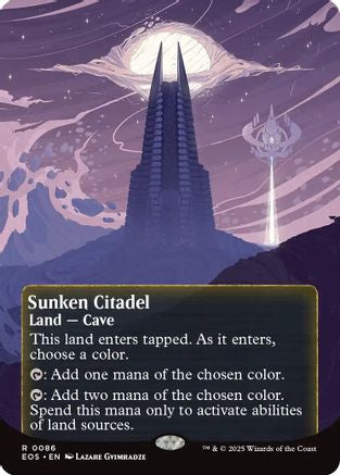 Sunken Citadel (0086) (Borderless) (EOS-086) - Edge of Eternities: Stellar Sights Foil - for just $0.81! 