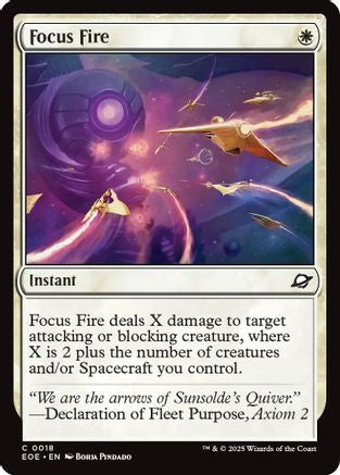 Focus Fire (EOE-018) - Edge of Eternities Foil - for just $0.03! 