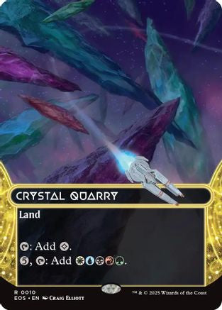 Crystal Quarry (0010) (Borderless) (EOS-010) - Edge of Eternities: Stellar Sights Foil - for just $0.40! 