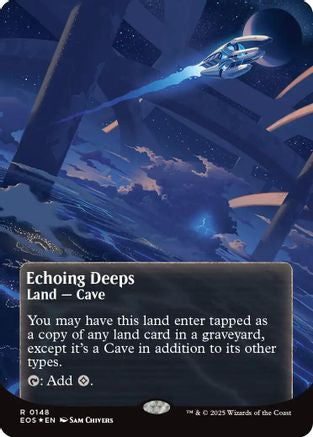 Echoing Deeps (0148) (Borderless) (Galaxy Foil) (EOS-148) - Edge of Eternities: Stellar Sights Foil - for just $4.53! 