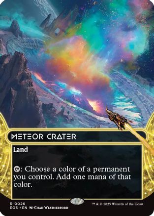 Meteor Crater (0026) (Borderless) (EOS-026) - Edge of Eternities: Stellar Sights Foil - for just $0.97! 