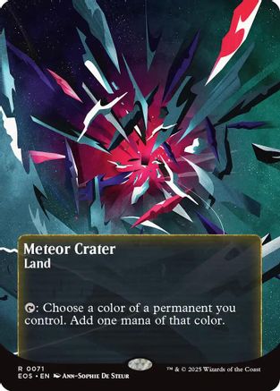 Meteor Crater (0071) (Borderless) (EOS-071) - Edge of Eternities: Stellar Sights - for just $0.95! 