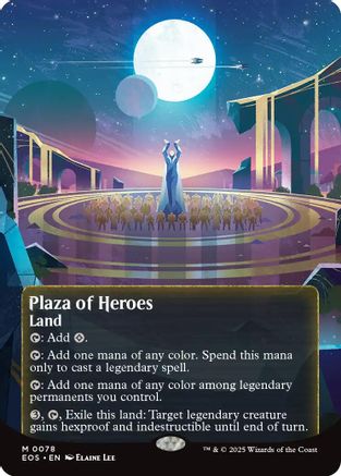 Plaza of Heroes (0078) (Borderless) (EOS-078) - Edge of Eternities: Stellar Sights - for just $14.92! 