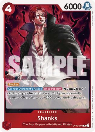Shanks (008) (OP12-008) - Legacy of the Master Foil - for just $0.13! 