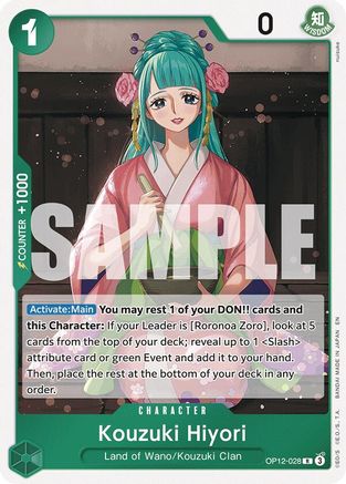 Kouzuki Hiyori (OP12-028) - Legacy of the Master Foil - for just $0.08! 