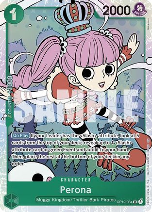 Perona (OP12-034) - Legacy of the Master Foil - for just $3.65! 