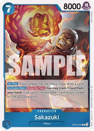 Sakazuki (OP12-044) - Legacy of the Master Foil - for just $0.10! 
