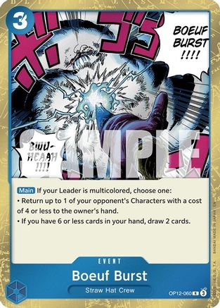 Boeuf Burst (OP12-060) - Legacy of the Master Foil - for just $0.15! 