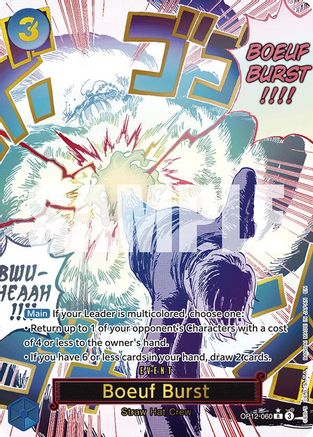 Boeuf Burst (Alternate Art) (OP12-060) - Legacy of the Master Foil - for just $31.68! 