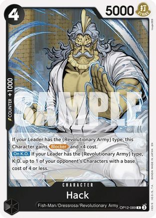Hack (OP12-089) - Legacy of the Master Foil - for just $0.08! 