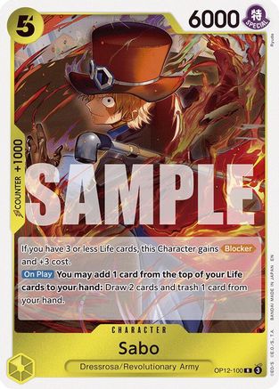 Sabo (OP12-100) - Legacy of the Master Foil - for just $0.10! 