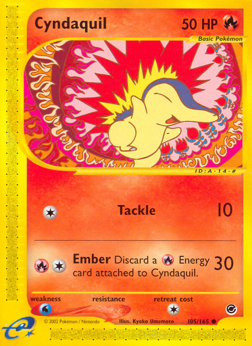 Cyndaquil (105/165) [Expedition: Base Set] - Just $0.70! Shop now at Retro Gaming of Denver