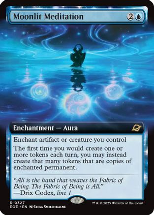Moonlit Meditation (Extended Art) (EOE-327) - Edge of Eternities Foil - for just $0.55! 
