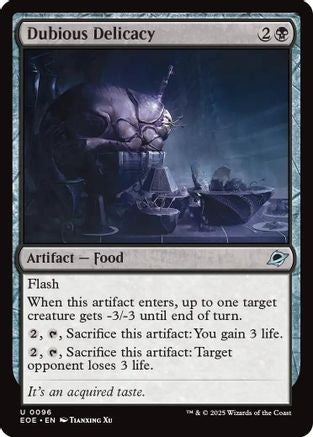 Dubious Delicacy (EOE-096) - Edge of Eternities Foil - for just $0.06! 