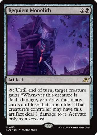 Requiem Monolith (EOE-113) - Edge of Eternities Foil - for just $0.13! 