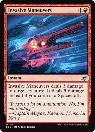 Invasive Maneuvers (EOE-137) - Edge of Eternities - for just $0.02! 